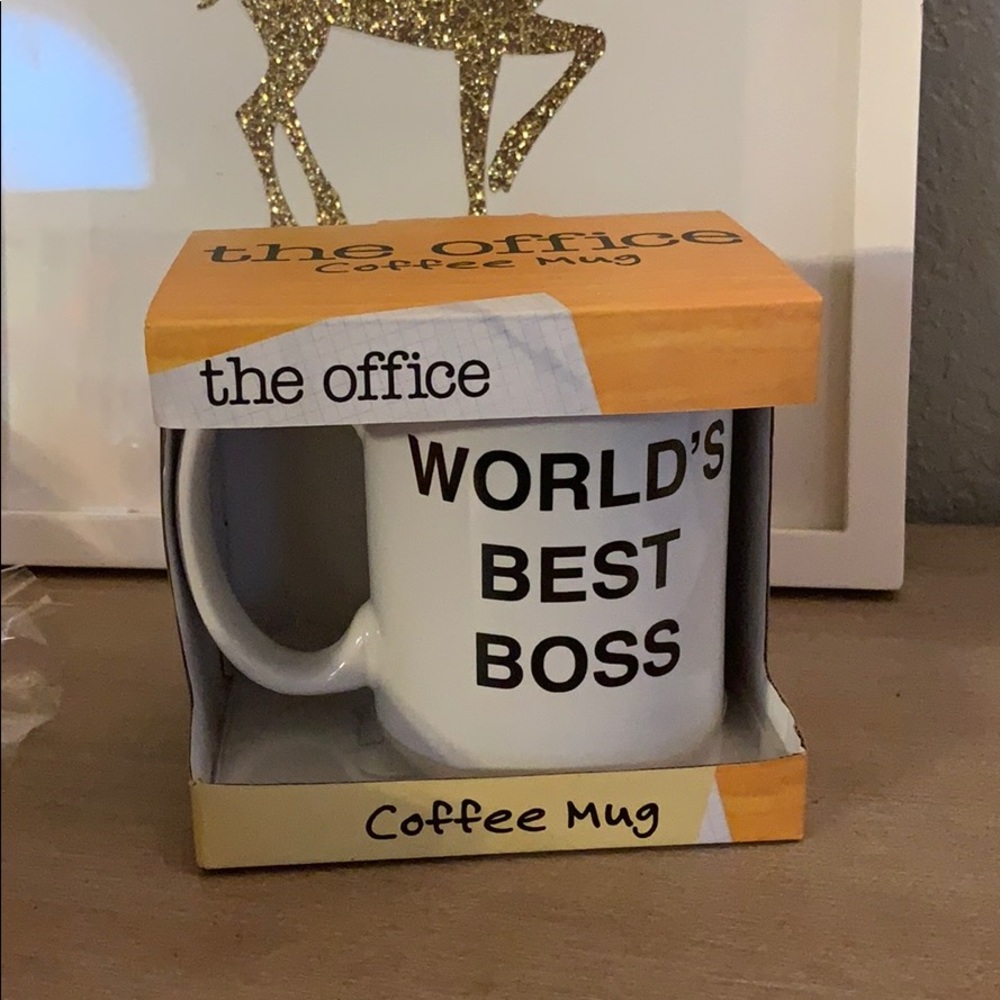 The office Worlds best boss coffee mug